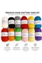 4 Ply Milk Cotton Yarn Set, 12 Colors x 20g, Soft 60% Cotton 40% Acrylic Blended Yarn for Crochet, Knitting, Amigurumi, Crochet Flowers, DIY Crafts & Baby Projects - 6