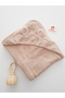 Baby Bath Towel with Hood, 100% Cotton, Newborn Product 80X80 cm - 3