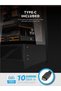 DY460 ATX/M-ATX/ITX Gaming PC Case, 4ARGB Fans, Up to 360mm Radiator, Up to 400mm GPU, Black - 6