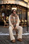 3 Threaded Threaded Bomber Double Set |   Cotton Comfortable Suit Cream - 5