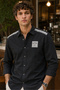 Men's Slim Fit Long-Sleeve Shirt - Black - 2