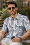 Men's Regular Fit Textured Short-Sleeve Shirt - Mixed - 4
