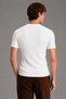 Men's Ribbed Lycra Slim Fit Crew Neck T-Shirt - 3