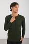 Men's Crew Neck Washable Anti-Pilling Hair Braided Knitwear