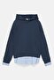 Kapüşonlu kombin sweatshirt - 7