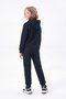 3 Thread Printed Winter Kangaroo Pocket Hooded Girls' Tracksuit Set - 5