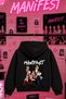 Manifest Printed Black Hooded Sweatshirt Hoodie