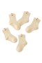- Baby Ribbed Crew Socks 5-Pack with Back Tab – Soft Cotton Socks for Babies & Kids - 3