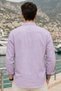 Men's Regular Fit Striped Long-Sleeve Shirt - Purple - 3