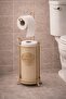 Premium Toilet Paper Organizer Stand with Stainless Metal Mesh Base, Bathroom Wc Hanger with Refills - 3
