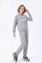 3 Thread Printed Winter Kangaroo Pocket Hooded Girls' Tracksuit Set - 3