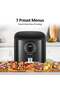 5.2L Capacity Air Fryer, 1500W Power, 200℃ Temperature, 7 Present Cooking Menu, Circular Touch Display, Metallic Interior (H06AFGY1S1) - 8