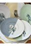 Savanda 6-Piece 20 cm Porcelain Cake Plate - 5