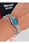 Steel Strap Minimal Case 2 Year Warranty 3 Atm Waterproof Women's Wristwatch + Bracelet Gift - 2