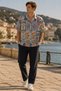 Men's Regular Fit All-Over Print Short-Sleeve Shirt - Blue