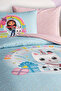 Gabby's Dollhouse Confetti 100% Cotton Single Duvet Cover Set - Blue - 3