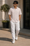 Men's Relaxed Fit Printed Short-Sleeve Shirt - Pink