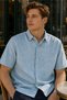 Men's Relaxed Fit Printed Short-Sleeve Shirt - Blue - 4