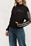 Women's Zippered Sweatshirt Black - 2