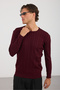 Men's Crew Neck Washable Anti-Pilling Hair Braided Knitwear - 7