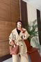 Noor Stylish Short Belted Oversize Lined Design Women's Trench Coat - 7
