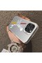 iPhone 16 Pro Compatible Hard Acrylic Back Silicone Edge Lens Protection Stylish Print Case - 4