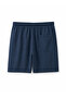 Tied Linen Shorts Navy Blue - 2