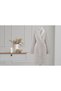 Pure Daisy Embroidered Shawl Collar Bathrobe - 2