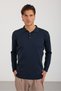 Men's Striped Washable Anti-Pilling Polo Collar Knitwear