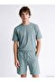 Crew Neck Short Sleeve Men's Pajama Top