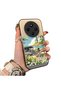 Xiaomi Redmi 14C 4G/5G Compatible Hard Acrylic Back Silicone Edge Lens Protection Daisy Case