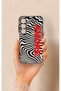Samsung S23 Compatible Zebra Amore Patterned Silicone Case
