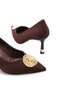 Siri Luce Women's Pointed Toe Thin Heeled Shoes 00123007 Matte Brown - 6
