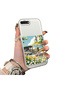 iPhone 7 Plus/8 Plus Compatible Hard Acrylic Back Silicone Edge Lens Protection Daisy Case