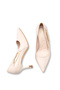 Nova Aria Women's Pointed Toe Thin Heeled Shoes 00123002 Skin Color - 4
