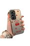 Infinix Hot 60 Pro Plus Compatible Hard Acrylic Back Silicone Edge Lens Protection Cherry Case