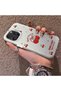 iPhone 16 Pro Max Compatible Hard Acrylic Back Silicone Edge Lens Protection Cherry Case - 3