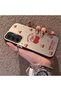 Samsung Galaxy A25 Compatible Hard Acrylic Back Silicone Edge Lens Protection Cherry Case - 3