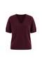 Women's V-Neck Short Sleeve Textured Blouse 52115171 - 3