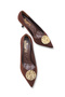 Siri Luce Women's Pointed Toe Thin Heeled Shoes 00123007 Matte Brown - 5