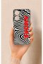 Realme C55 Compatible Zebra Amore Patterned Silicone Case