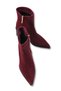 Talitha Clara Women's Pointed Toe Heeled Boots 00124002 Burgundy Suede - 3