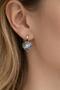 Steel Earrings - Gray - Zircon - 3