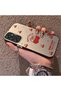 Samsung Galaxy M34 Compatible Hard Acrylic Back Silicone Edge Lens Protection Cherry Case - 3