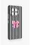 Tecno Camon 30 Compatible Pink and White Ribbon Patterned Silicone Case - 4