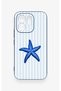 Vivo V70 5g Compatible Blue Starfish Patterned Silicone Case - 2