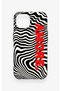 iPhone 15 Compatible Zebra Amore Patterned Silicone Case - 4