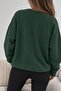 Bs Salem Massachusetts Front Printed Women's Oversize Crew Neck Sweatshirt - 2