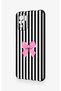 Redmi Note 10-10S Compatible Pink and White Ribbon Patterned Silicone Case - 4