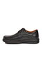 Black Genuine Leather Orthopedic Men's Casual Shoes 020610 m - 2